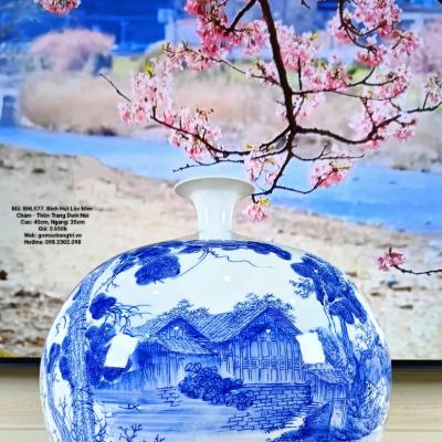 Bình Hút Lộc hoạ tiết Thôn Trang Dưới Núi